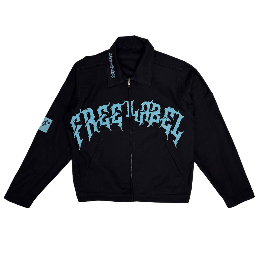 Free label work jacket
